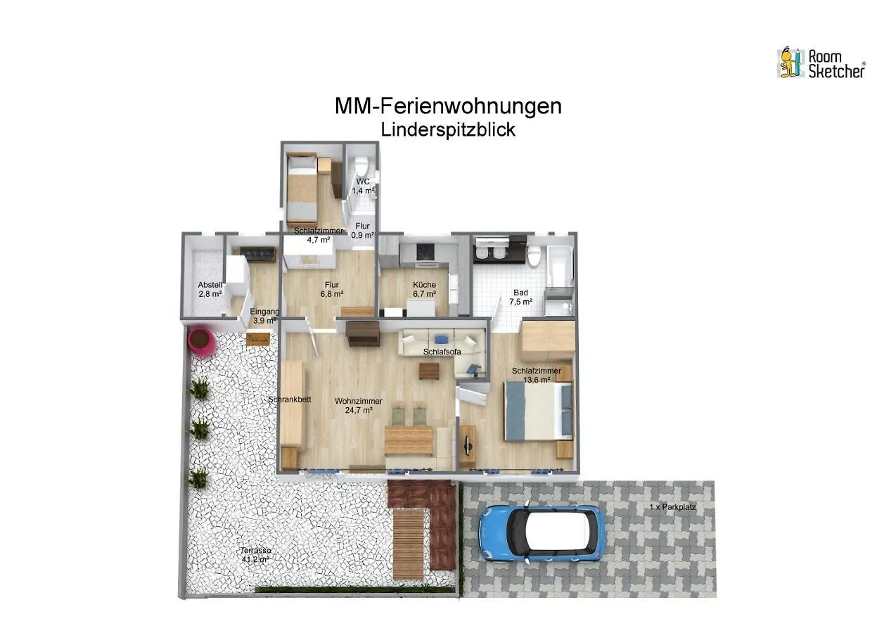 Ferienwohnung Linderspitzblick Mittenwald
